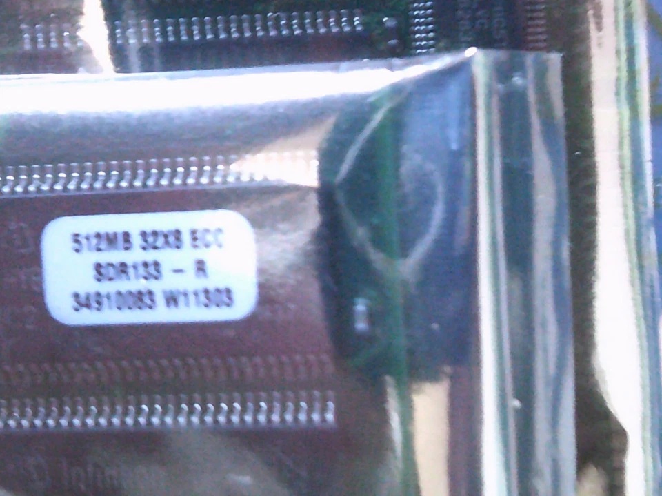 LOT OF 6 POWMEM ZD512M58RW 512MB PC133R SDRAM 133 MHz ECC TOTAL 3GB - Image 3 of 4