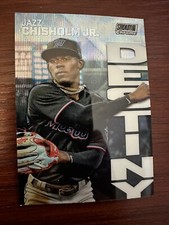 2022 Stadium Club Chrome Dynasty and Destiny Wave Refractor #48 Jazz Chisholm