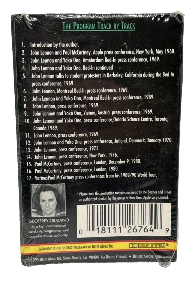 The Beatles Insider Interviews Cassette '95 VTG inc Lennon Ono In Bed Interview - Image 2 of 2