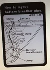 YAMAHA DT250A BATTERY BREATHER CAUTION WARNING DECAL