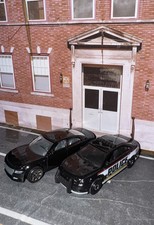 Lot Of 2 Matchbox Undercover Dodge Charger & Black Ford Interceptor Police Car
