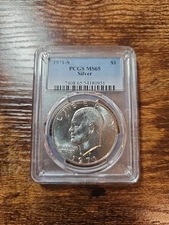 1971-S $1 PCGS MS65 MS 65 Eisenhower "Ike" Silver Dollar 40% 