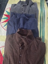 Jos.A.Bank Signature Collection Long-sleeve Sweaters Set Of 3 Drk Brown,...