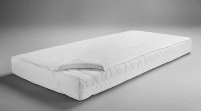 DORMISETTE Protect & Care Premium-Matratzenauflage aus Zwirn-Calmuc, Farbe weiß