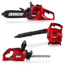 Arrowbash 3 Pcs Toy Gardening Tool Set for Kids Toy Leaf Blower Hedge Trimmer Ch