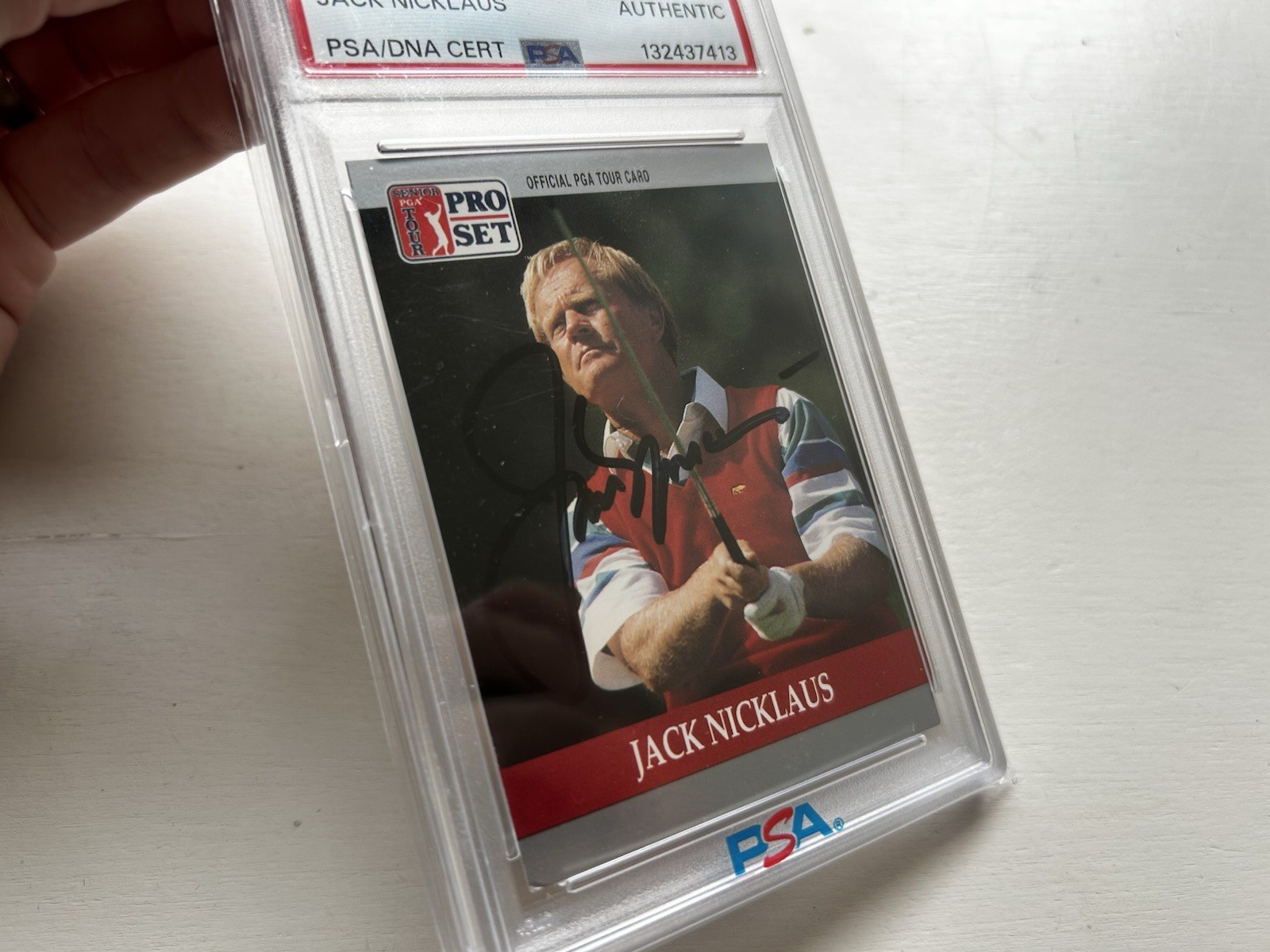 1990 PRO SET GOLF PGA TOUR ARNOLD PALMER JACK NICKLAUS AUTO AUTOGRAPH PSA SET view 6