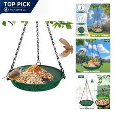 Small Bird Feeder 9 inch Metal Mesh Platform for Finches Chickadees Sparrows ...