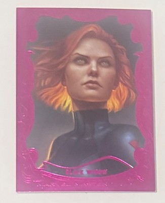 2022 Upper Deck Marvel Masterpieces Black Widow Pink Foil Gallery Variant  24/25