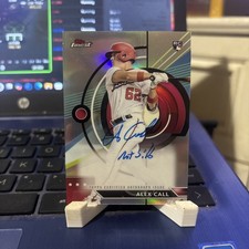2023 Topps Finest Alex Call AUTOGRAPH Auto Rookie Card RC Washington Nationals