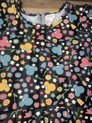 LuLaRoe Amelia Disney Mickey Mouse Minnie Gray Pockets Zipper 3XL 24/26 Disney - Picture 7 of 19