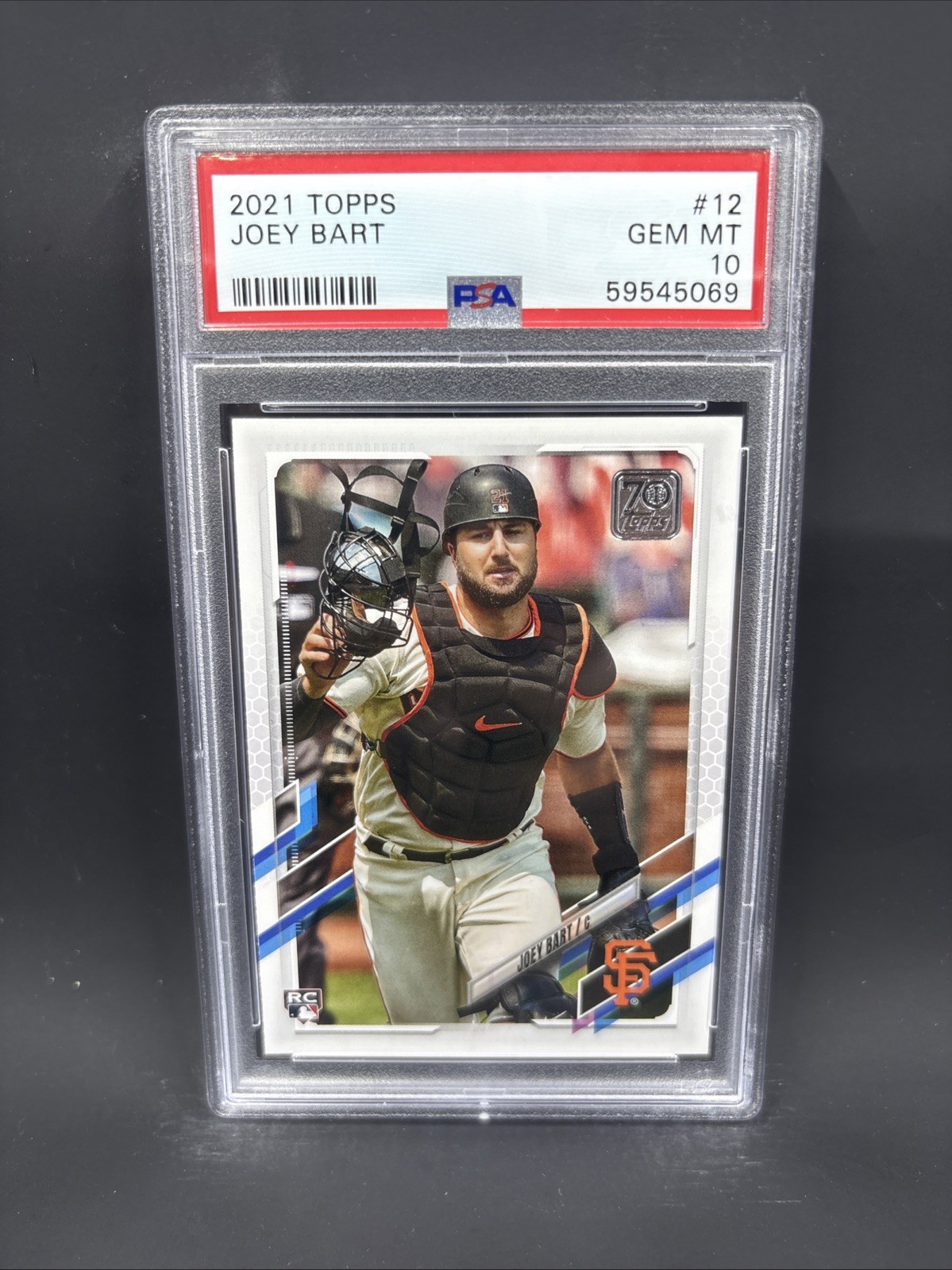 2021 Topps - Joey Bart #12 White Jersey PSA GEM MT 10