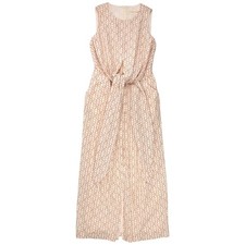 Sunset Lover Cream Cut-Out Tie Dress