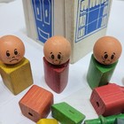 Vintage Playskool wooden toy lot  Comic Corner building pieces and figures. — photo 3