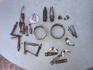 Vintage Magneto used lot of mixed parts points clips cams as found untested