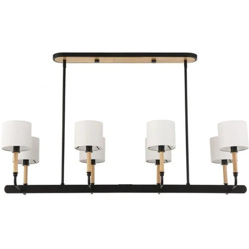 Uttermost 21629 Franconia 8 Light 48 inch Matte Black Pendant Ceiling Light - Picture 9 of 10