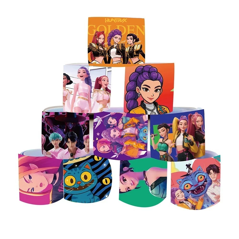 Kpop Demon Hunters Themed Slap Bracelet Birthday Decoration Girl Party Supplies - Image 3 of 4