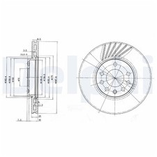 2x Bremsscheibe vorne für Lotus Elise | 638389