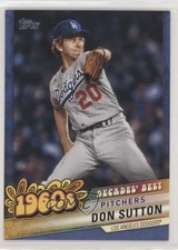 2020 Topps Decades Best Series 2 Pitchers Blue Don Sutton #DB-20 HOF 0ps8