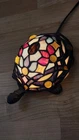 Vtg Tiffany Style Stained Glass Turtle Accent Lamp  Night Light On Off Switch