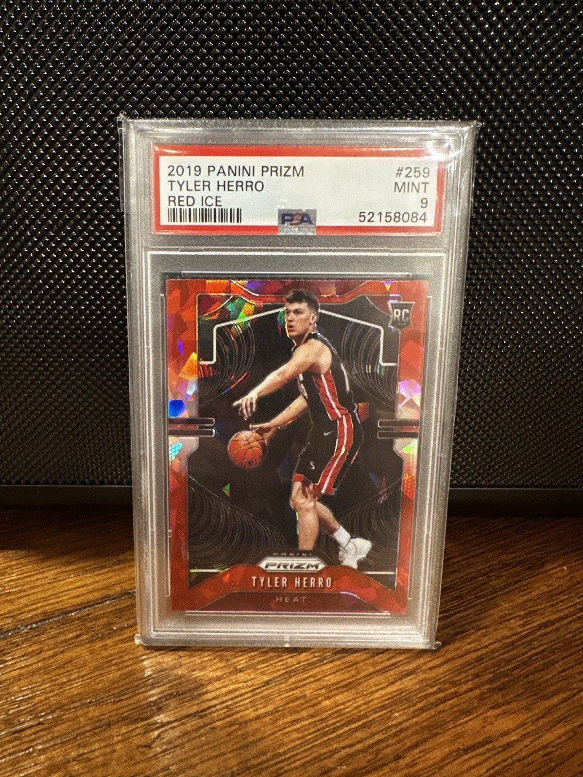 2019 Panini Red Ice Prizm #259 Tyler Herro Miami Heat RC Rookie PSA 9 MINT