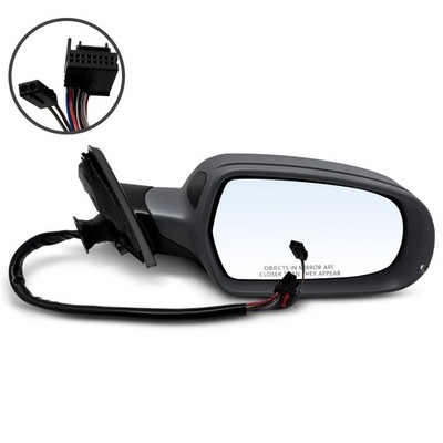 RH Power Mirror w/ Power-Fold & Heated & Signal & Blind Spot for Audi A4 12-16