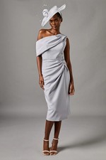 Coast Grey Blue Pencil Dress Womens Occasion Dresses