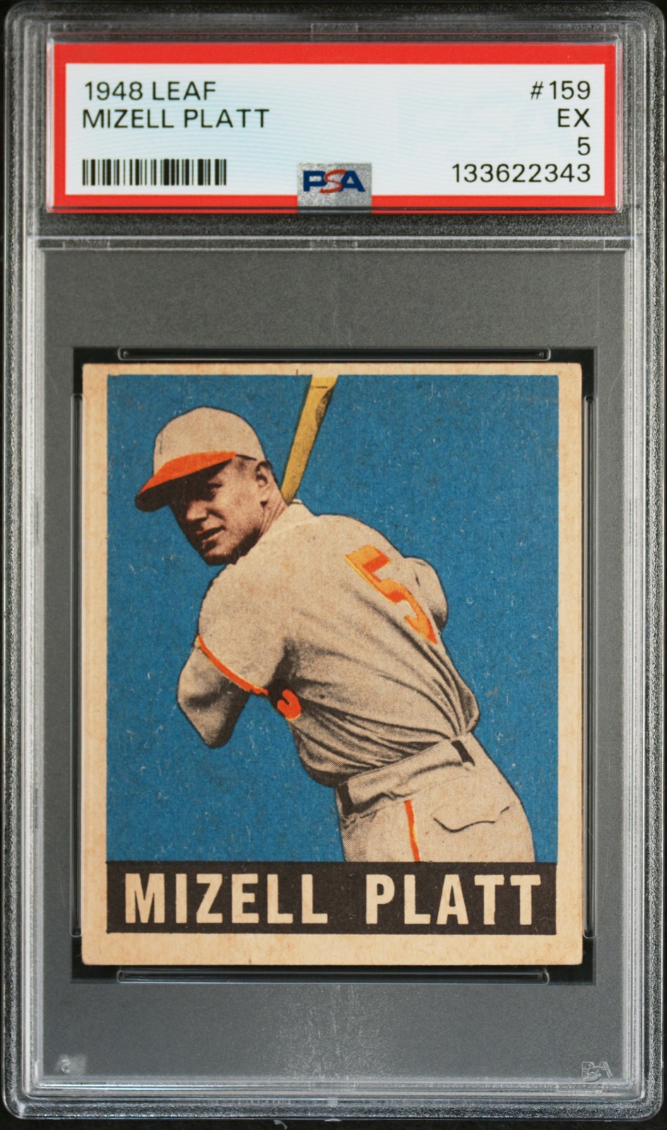 1948 LEAF #159 MIZELL PLATT ROOKIE RC PSA 5