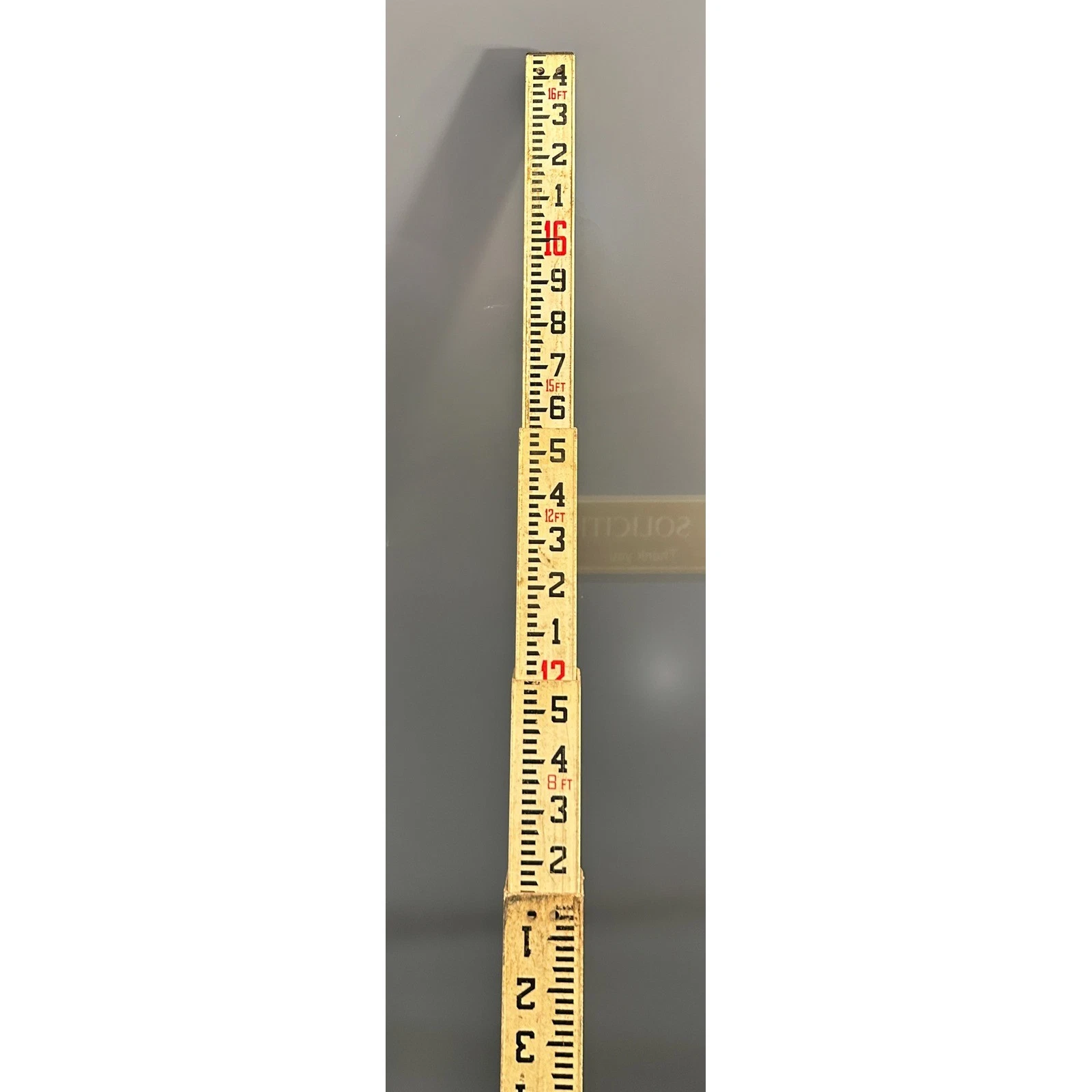 Crain CR-16-T Telescoping Leveling Rod 16ft Fiberglass Surveying Tool - product detail image 8