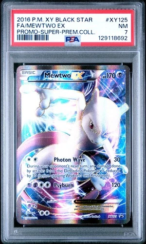 Mewtwo EX XY125 XY Holo PSA 7 Super Premium Pokemon Black Star Promo