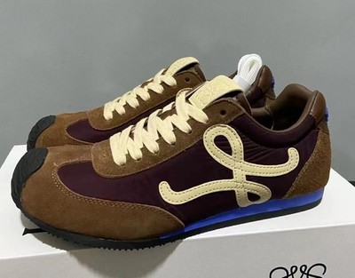 Loewe Ballet Runner 2.0 Brown&Yellow Retro Fashion Shoes