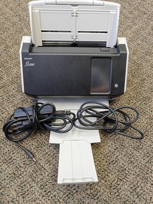 USED Ricoh/Fujitsu fi-8040 Document Scanner ADF Color Screen TESTED Accessories.