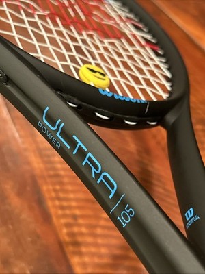 Wilson Ultra Power 105 Adult Tennis Racquet Black Blue - Grip #3 - 4 3/8''
