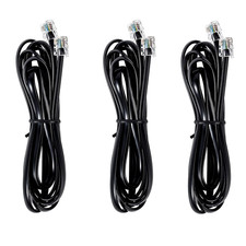 RJ12 Cable Phone Cord RJ12 6P6C Male to Male Straight Wired for Both Data and Vo