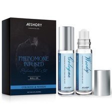 Aeshory Pheromone Perfume for Men - 2 Pcs Roll-On Pheromone Cologne, Long-Las...