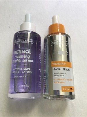 1 Retinol Renewing Serum And 1 Vitamin C Facial Serum. 1.7 oz Each