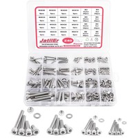 Zylinderschrauben Set M3-M6 A2-70 Edelstahl Sechskopf Mit Muttern
