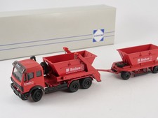 Conrad D n° 30108 camion Mercedes Buchen benne remorque jamais joué boîte 1/50