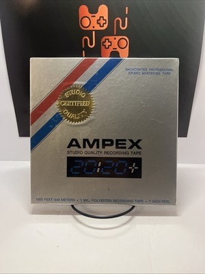 Ampex Recording Tape Studio Quality 20:20+, 1800 feet 1 mil 7 inch reel SEALED