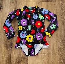 GIRLS H M SZ 1 1/2-2yrs SWIMSUIT 50 UPF FLORAL