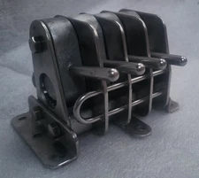 Rope Clutch Quadruple To 5/8" Line Schaefer Stainless  / Aluminum Sailboat Parts