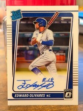 Edward Olivares Donruss Optic 2021 RC Rated Rookie Autograph Auto