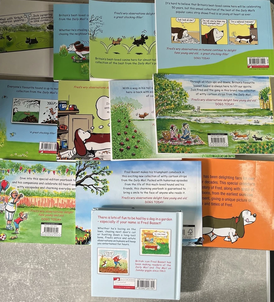 Fred Basset by Alex Graham - 2008 to 2025 - Cartoons Collection. Quantity = 12 - Image 2 of 4