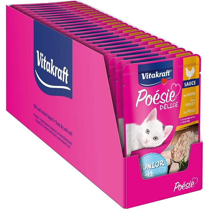 Vitakraft Poesie Junior Pollo 85g Set 23 | Senza Cereali per Kitten