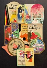 Vintage 1950s Lot of 12 EAU de Cologne Perfum...
