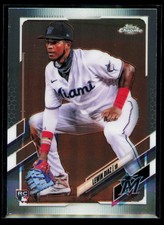 2021 Topps #417 Lewin Diaz Rainbow Foil