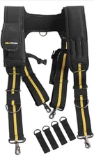 Melotough Tool Belt Suspenders Construction Work Suspenders visibility padded