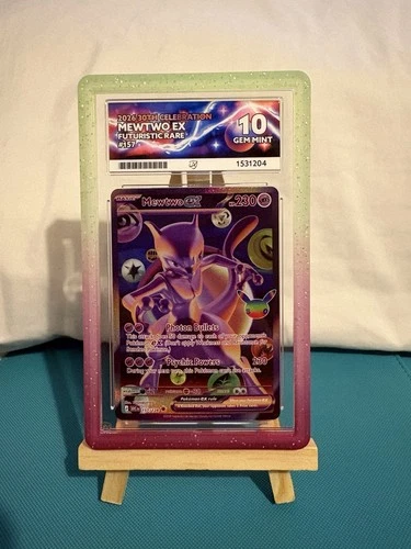 Pokemon TCG - Mewtwo EX -157/128- 30th Celebrations - ACE 10 (Perfect SubGrades)