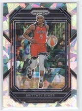 2023-24 Panini Prizm WNBA Cracked Ice Brittney Sykes Washington Mystics #67