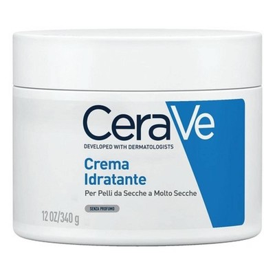 CeraVe Feuchtigkeitscreme 340g für trockene und sehr trockene Haut mit Ceramiden und Säure