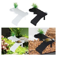 Turtle Basking Dock Reptile Habitat Float Decor Ramp Decoration with Sucker Cup